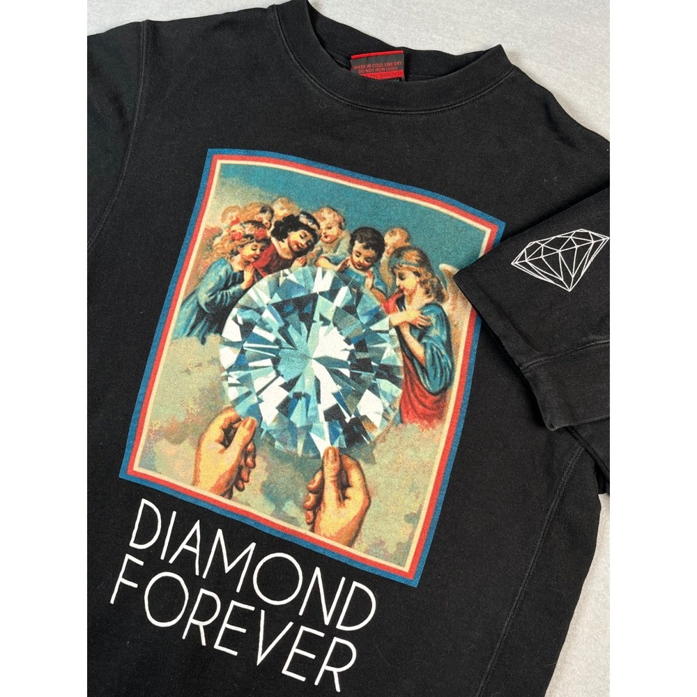 Diamond Supply Co Black Graphic Sweatshirt Crewneck Men's